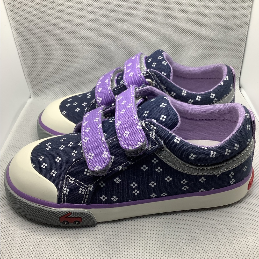 See Kai Run, Robyne Navy Purple Sneakers NEW